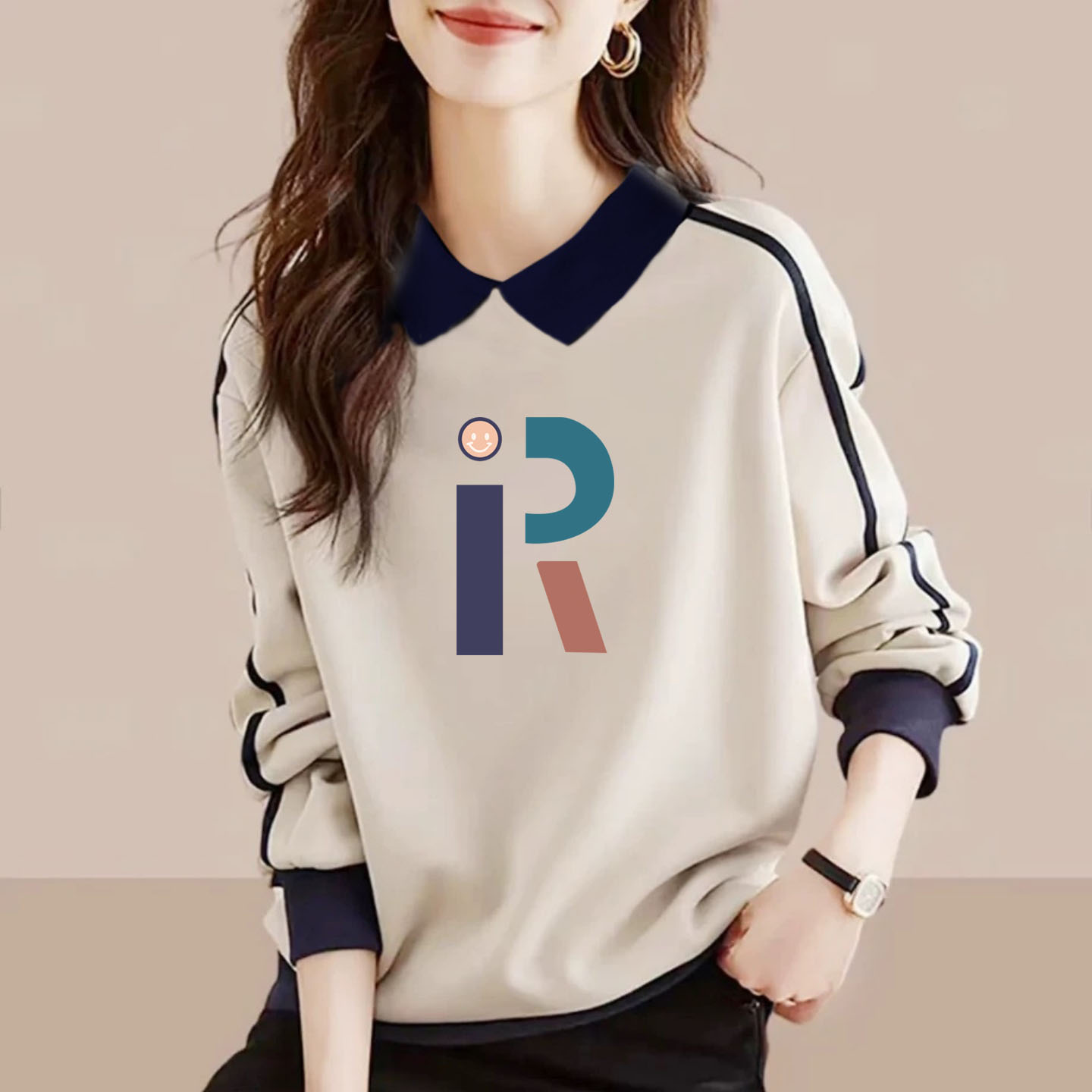 假两件纯棉卫衣女长袖打底衫上衣