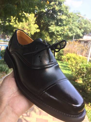 经典三接头真牛皮皮鞋圆头正装