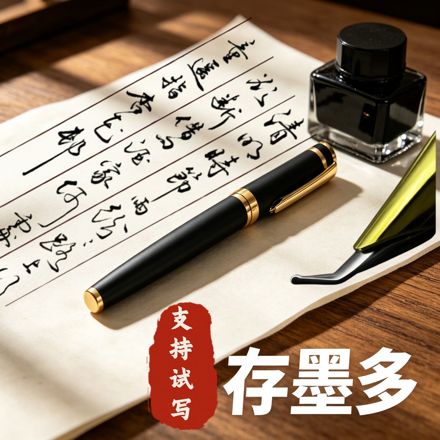 族谱笔美工粗钢笔多墨弯尖礼账粗