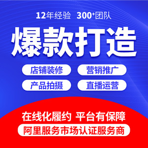 网店装修运营淘宝店铺tb推广美工多多托管京东代营运pdd设计服务