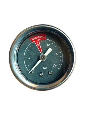 供全不锈钢咖啡机压力表轴向横装M6*1不锈钢奶泡机压力表YBF40Z