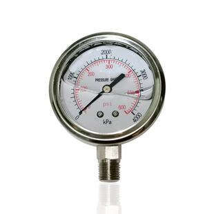 供不锈钢压力表耐震充油立装 4000kPa 4NPT 径向石油油田YNBF60