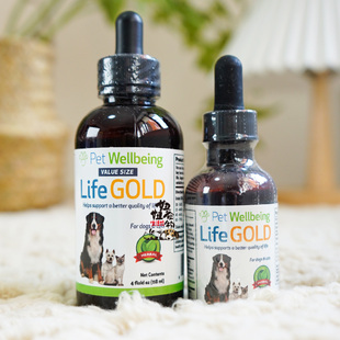 美国Petwellbeing生命金lifegold宠物猫狗排毒免疫抗氧化肿瘤