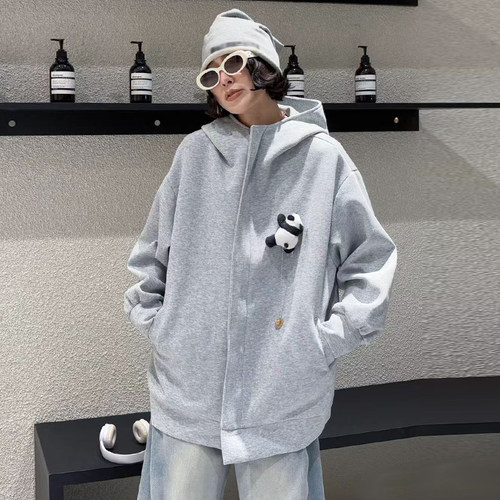 个性立体装饰上衣百搭连帽卫衣潮
