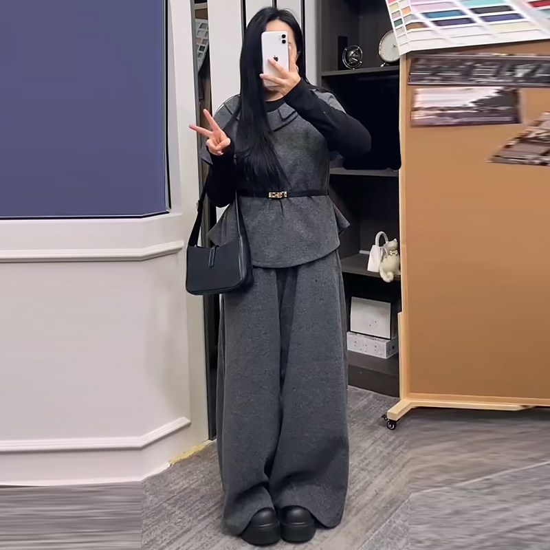 百搭短袖上衣打底衫女高腰阔腿裤胖mm2026春冬新显瘦宽松大码女装,女装/女士精品,大码套装,淘宝优惠券,粉丝福利购,淘宝优惠卷