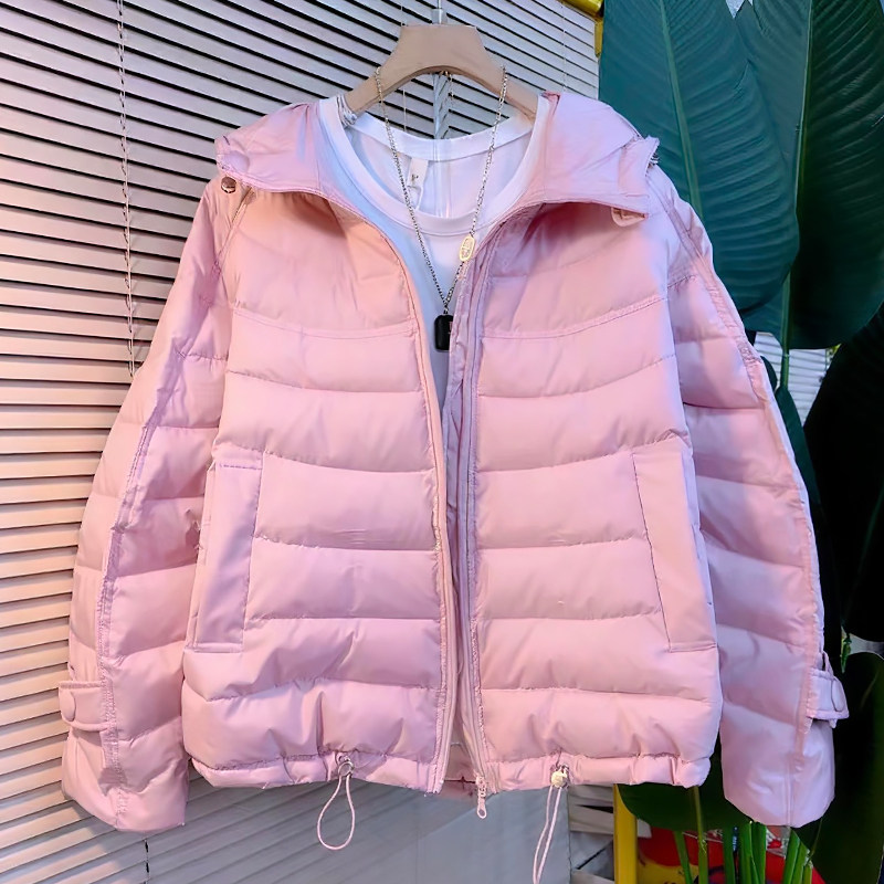 时尚鱼骨设计棉服女保暖外套胖mm2025冬季新款宽松显瘦大码女装潮,女装/女士精品,大码棉服,淘宝优惠券,粉丝福利购,淘宝优惠卷