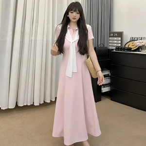 连衣裙短裤套装长款连衣长裙披肩胖mm2026夏季款显瘦宽松大码女装