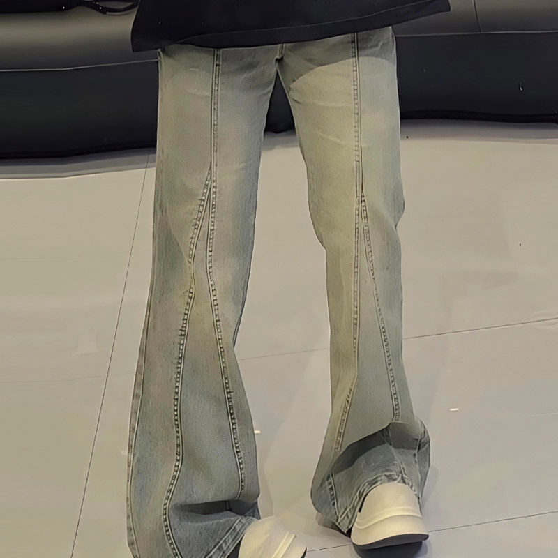 复古微喇牛仔裤休闲做旧女裤子胖mm2026春冬新款宽松显瘦大码女装,女装/女士精品,大码裤装,淘宝优惠券,粉丝福利购,淘宝优惠卷