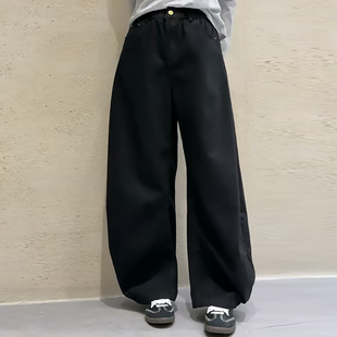 子胖mm2026春季 直筒女裤 新款 宽松显瘦大码 高腰休闲裤 女装 百搭韩版