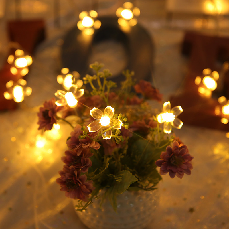 LED Coloured lights flash light String originality Peach blossom Lotus romantic Decorative lamp Room Battery light starin the Festive supplies/Gift , Decorative lights  category - from Buy2taobao.com to provide professional Taobao agent buy service