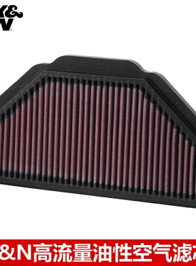 KN高流量空滤适配川崎ZX600 ZZR600高流量空气滤芯风格