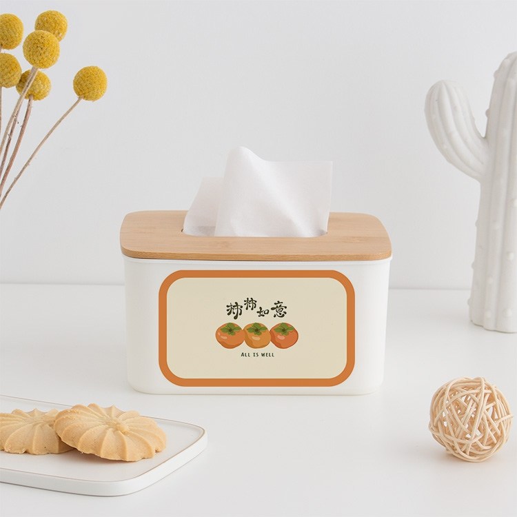 简约复古水果纸巾盒家用客厅餐厅茶几桌面餐巾纸收纳盒竹木抽纸盒,收纳整理,纸巾盒,淘宝优惠券,粉丝福利购,淘宝优惠卷