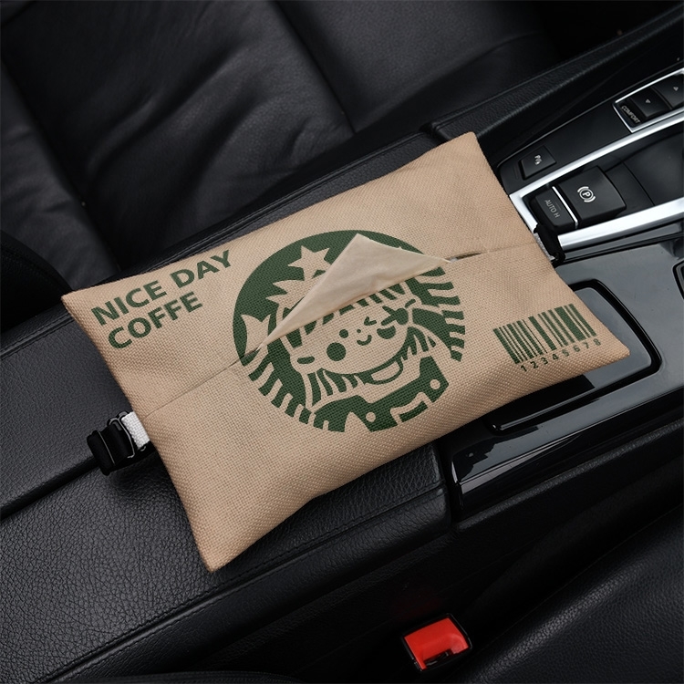 超萌少女挂式通用奔驰车载纸巾盒