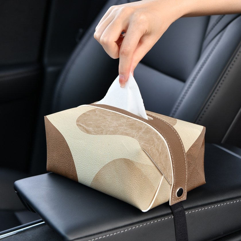 现代轻奢奶油风 车载纸巾盒创意车内抽纸盒汽车纸巾包扶手箱抽纸,收纳整理,纸巾盒,淘宝优惠券,粉丝福利购,淘宝优惠卷