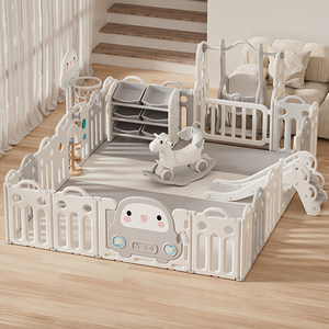 乐智在宝宝游戏围栏防护栏婴幼儿室内家用儿童地上栅栏爬行垫乐园