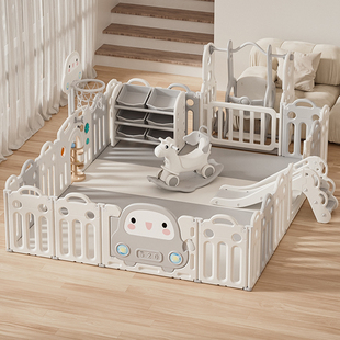 乐智在宝宝游戏围栏防护栏婴幼儿室内家用儿童地上栅栏爬行垫乐园