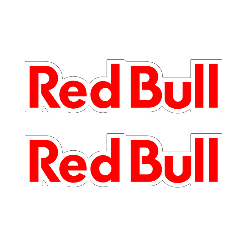 红牛贴纸公路车山地车速降DH坠山越野车架前叉车贴防水red bull
