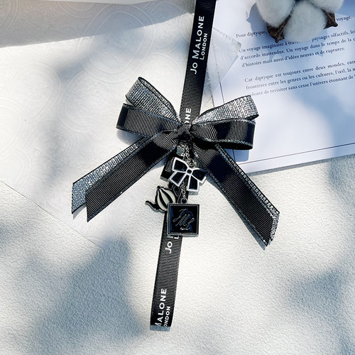 JO 车载香薰丝带成品蝴蝶结汽车后视镜挂绳装饰绳香薰diy香氛香皂