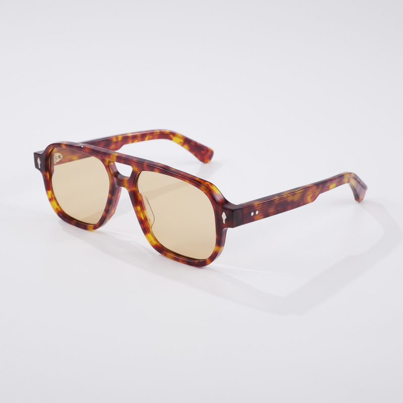 JMM复古飞行员双梁偏光墨镜男女