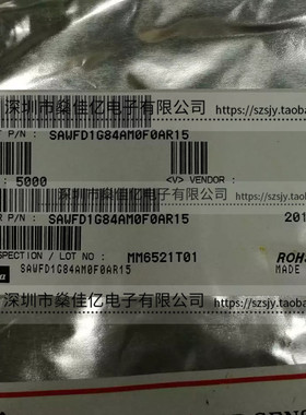 SAWFD1G84AM0F0A 声表滤波器 GSM1800_GSM1900 /10Pin /1511 原装