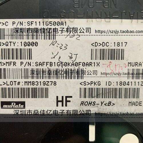 SAFFB1G50KA0F0A 声表滤波器 Band21 /5Pin /1109 原装正品