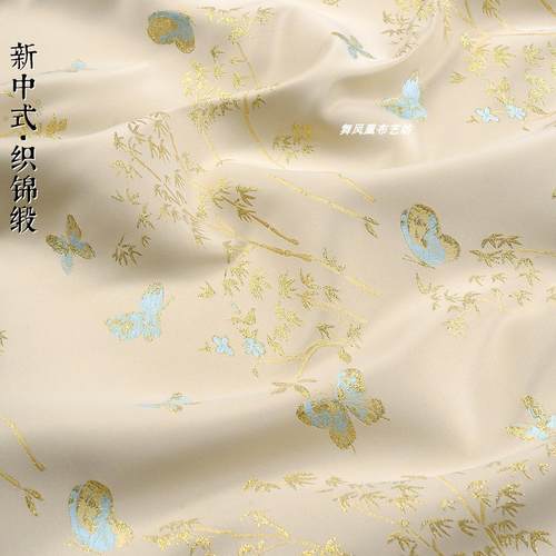 织锦缎提花面料外套马甲闪亮丝滑