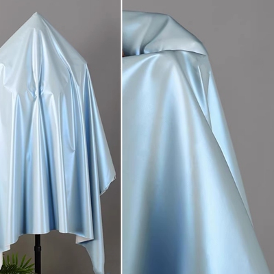 幻彩轻薄柔软PU皮羽绒服棉服布料