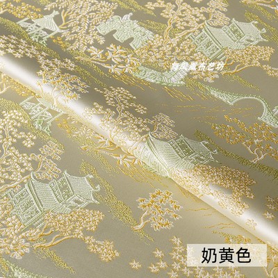 新中式旗袍宋锦提花织锦缎布料