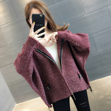 2019年新款 宽松针织外套女秋冬外穿潮 女装 开衫 很仙 毛衣女早秋装