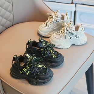 12岁老爹鞋 春秋时尚 小中大童防滑1 男女童休闲跑步鞋 儿童运动鞋