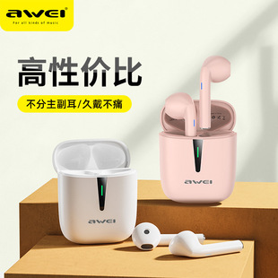 Awei 用维T21无线蓝牙运动耳机双入耳电竞游戏音乐续航手机耳塞