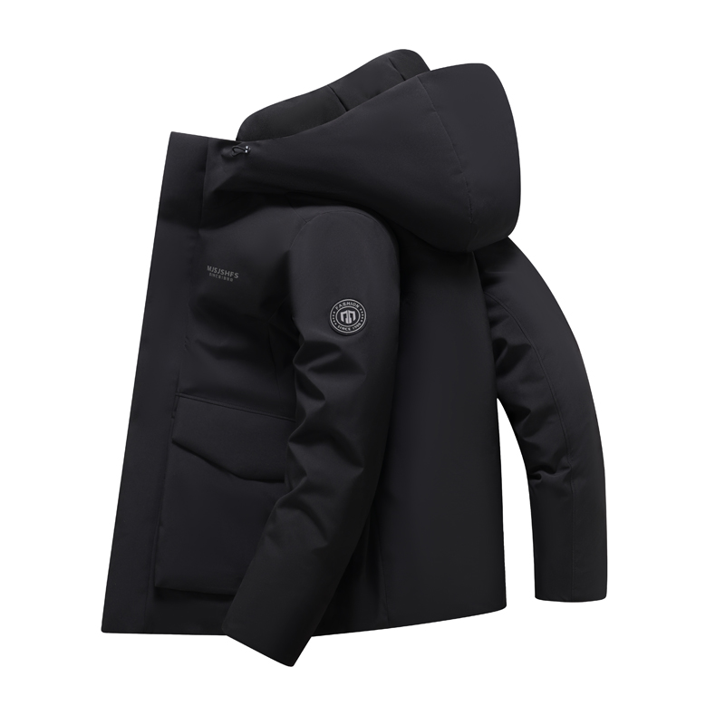 鸭鸭羽绒服男新款男士冬季户外加厚白鸭绒保暖外套中老年爸爸冬装