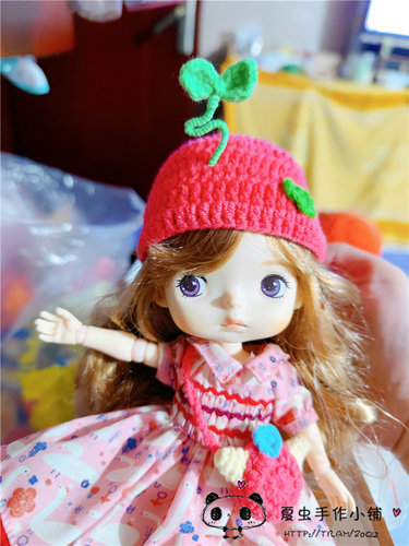 Monst野蛮宝贝衣服 胶皮娃娃8分关节BJD 娃衣 卡通毛线发饰帽子