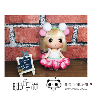 韩国冬己迷糊娃娃衣服 9CM 11CM可穿衣服 手工娃衣卡通主题套装四