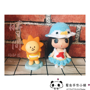 韩国冬己迷糊娃娃9CM 11CM可穿衣服 红领巾小企鹅套装 手工娃衣