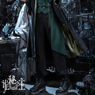 【合作限定】诡秘之主×蒸汽大陆 阿蒙系列中性风黑色八分裤长裤
