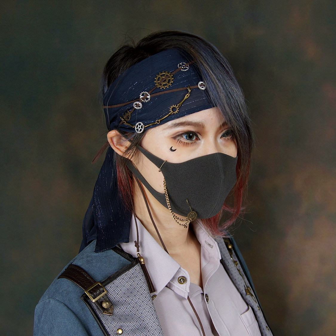 熠先生的蒸汽大陆 蒸汽朋克steampunk齿轮风镜海盗风镜头巾头饰