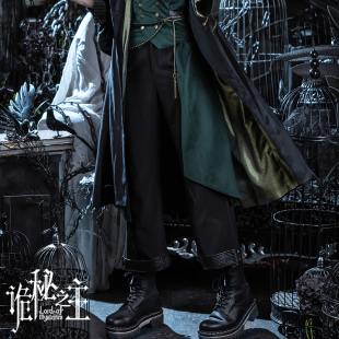 【合作限定】诡秘之主×蒸汽大陆 阿蒙系列中性风黑色八分裤长裤