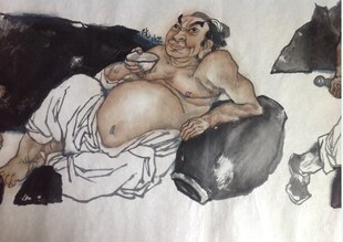 施介波先生 水浒一百单八将长卷 （局部六2）（2700*48）