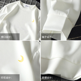 电商A040A-T4018-P25天气小清新印花长袖t恤男大码胖子打底衫，男装卫衣，电商A040A