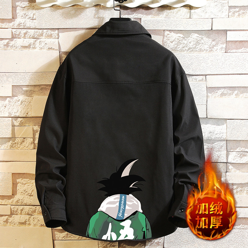 CS15005加绒款P55加厚加绒衬衫男保暖衬衣长袖寸衫上衣服外套,男装衬衫,电商A040A