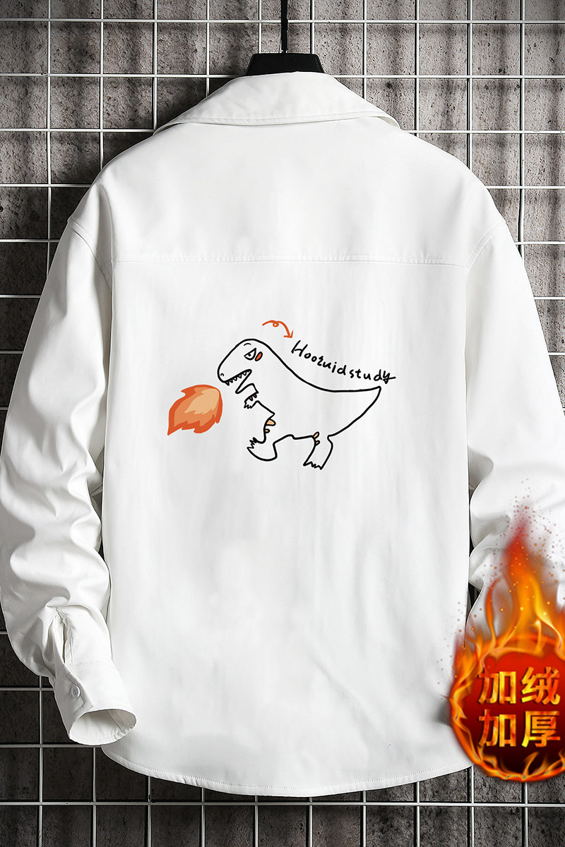 CS15040加绒款P55加厚加绒衬衫男保暖衬衣长袖寸衫上衣服外套,男装衬衫,电商A040A