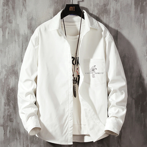 CS15036加绒款P55加厚加绒衬衫男保暖衬衣长袖寸衫上衣服外套图片