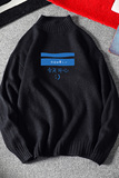M18033-P45秋冬半高领毛衣男大码，男装针织衫/毛衣，电商A040A