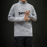M18007-P45秋冬半高领毛衣男大码，男装针织衫/毛衣，电商A040A