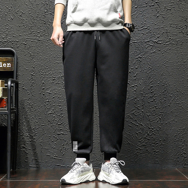 K12045-P40春季束脚直筒运动裤男大码宽松休闲卫裤哈伦裤,男装休闲裤,电商A040A