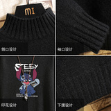 M18038-P45秋冬半高领毛衣男大码，男装针织衫/毛衣，电商A040A