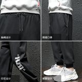 K12002-P40春季束脚直筒运动裤男大码宽松休闲卫裤哈伦裤，男装休闲裤，电商A040A