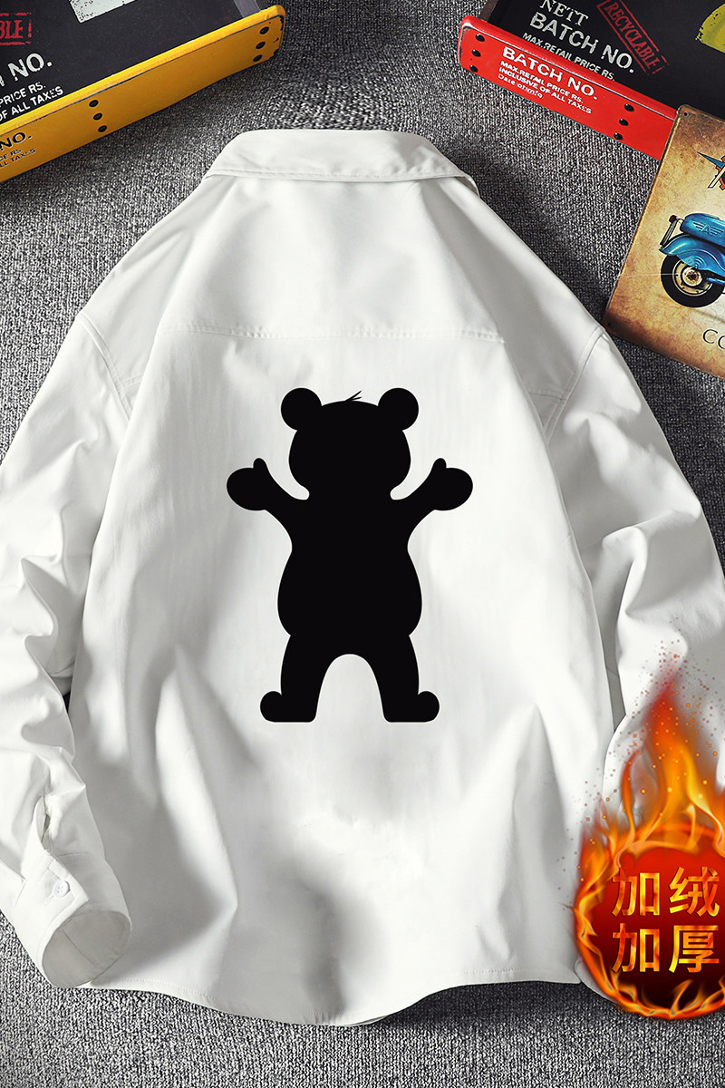 CS15021加绒款P55加厚加绒衬衫男保暖衬衣长袖寸衫上衣服外套,男装衬衫,电商A040A