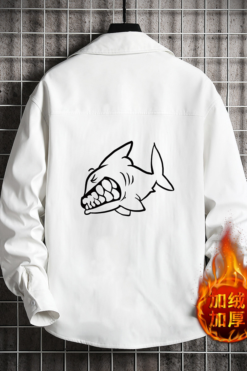 CS15041加绒款P55加厚加绒衬衫男保暖衬衣长袖寸衫上衣服外套,男装衬衫,电商A040A